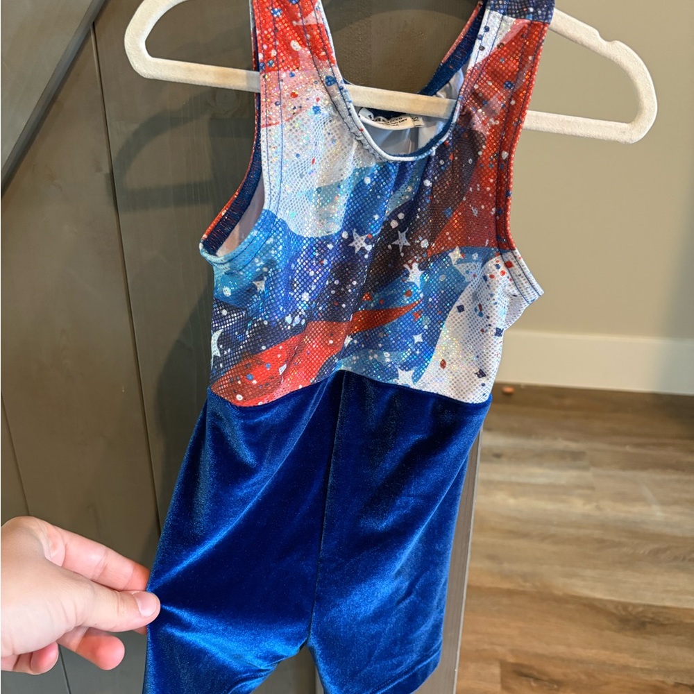 Red white and blue Leotard (xs) like new!